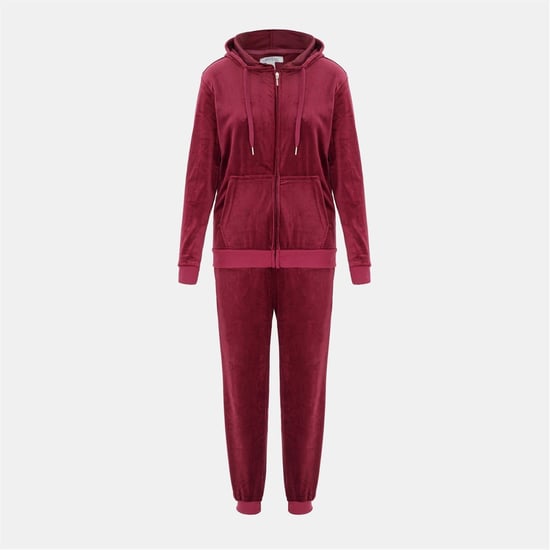Women's Miso Women Velour Trcksuit in Fuchsia - Image 1