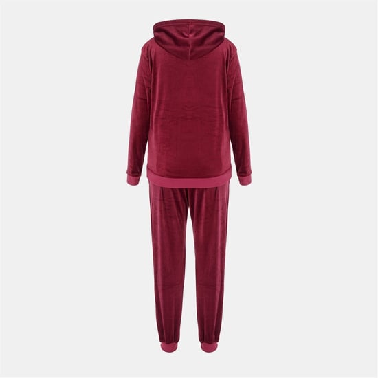Women's Miso Women Velour Trcksuit in Fuchsia - Image 2