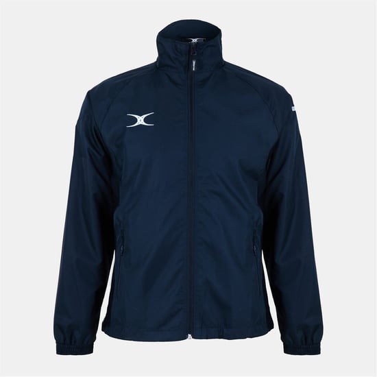 Women's Gilbert Funnel Neck Raglan Sleeve Athletic Top in Navy - Image 1