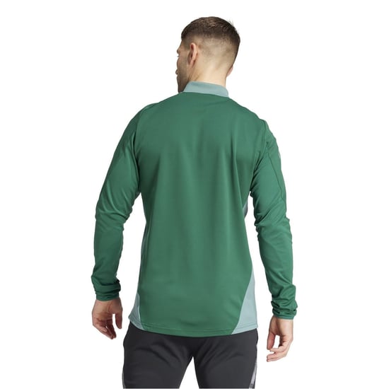 Men's adidas Tiro24 Funnel Neck High Collar Athletic Jacket in Dark Green - Image 3