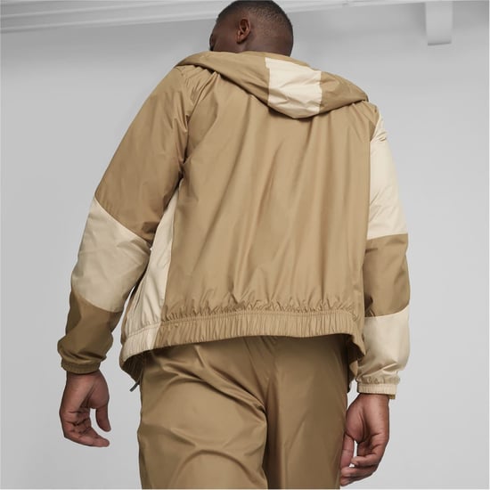 Men's Puma Manchester City Pre Match Woven Jacket Adults in Granola - Image 4