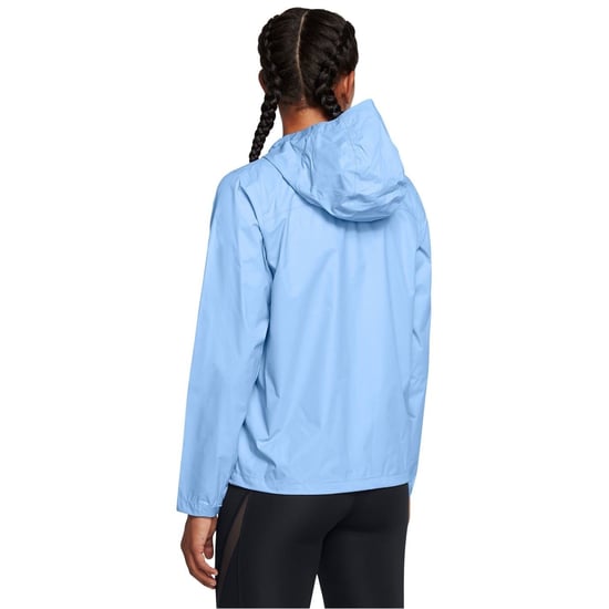 Women's Under Armour Cloudstrike Hooded Rain Jacket in Blue - Image 4