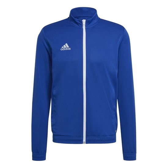 Men's adidas Ent22 Solid Patterned Full Zipper Ribbed Cuff Track Jacket in Royal Blue - Image 1