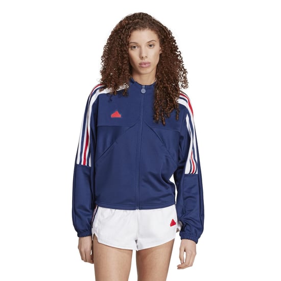Women's adidas Tiro Np Tt Tracksuit Top in Team Navy Blue - Image 2