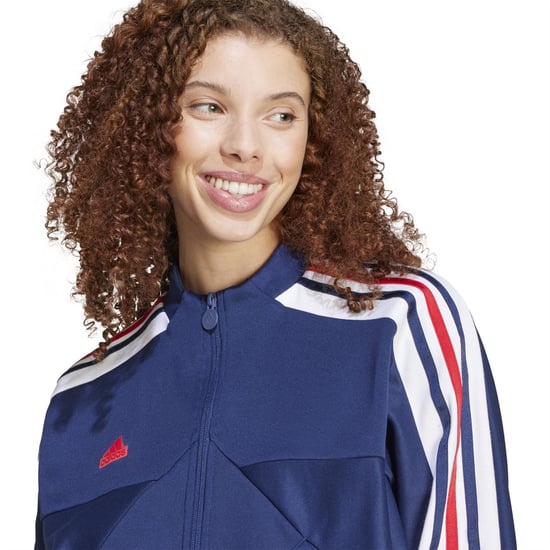 Women's adidas Tiro Np Tt Tracksuit Top in Team Navy Blue - Image 4