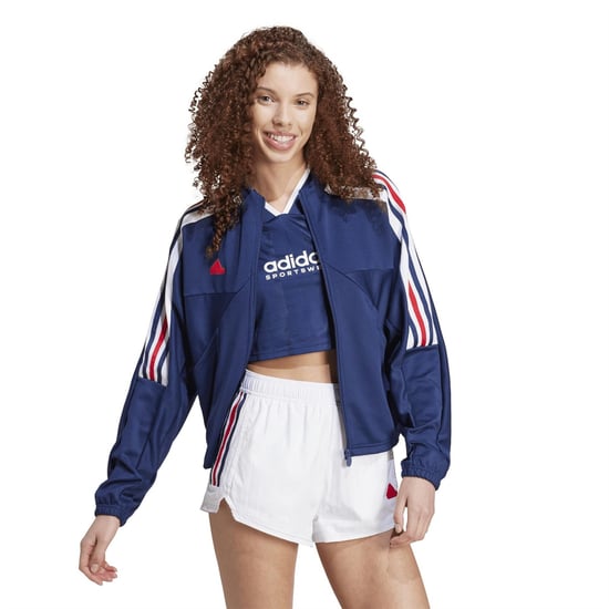Women's adidas Tiro Np Tt Tracksuit Top in Team Navy Blue - Image 6
