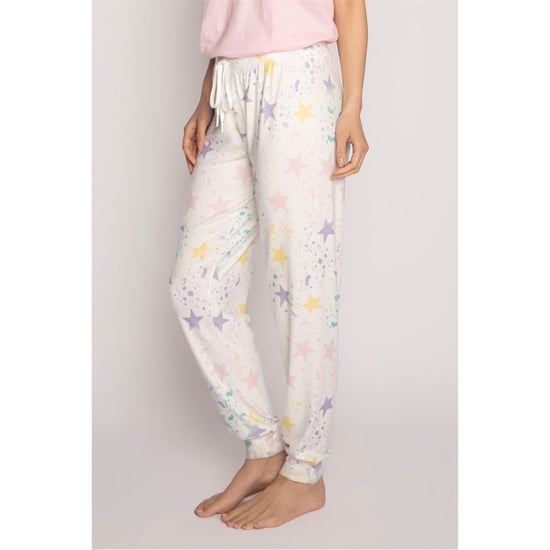 Women's PJ Salvage Salvage Drawstring Star Pant in Off-White - Image 5