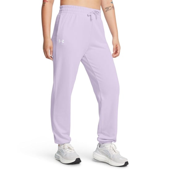 Women's Under Armour Rival Terry Joggers in .Purple - Image 3