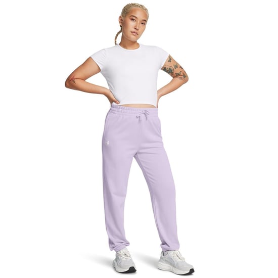 Women's Under Armour Rival Terry Joggers in .Purple - Image 5