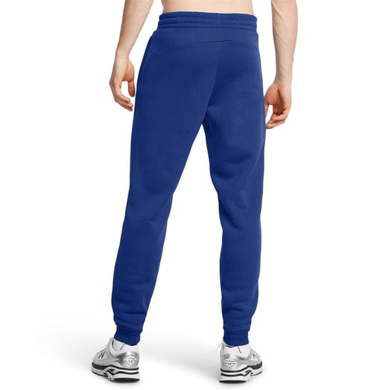 Men's Under Armour Solid Patterned Fleece Pro Joggers in Blue - Image 4