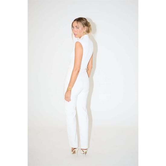 Women's Odd Muse The Ultimate Muse Straight Leg Trousers in White - Image 3