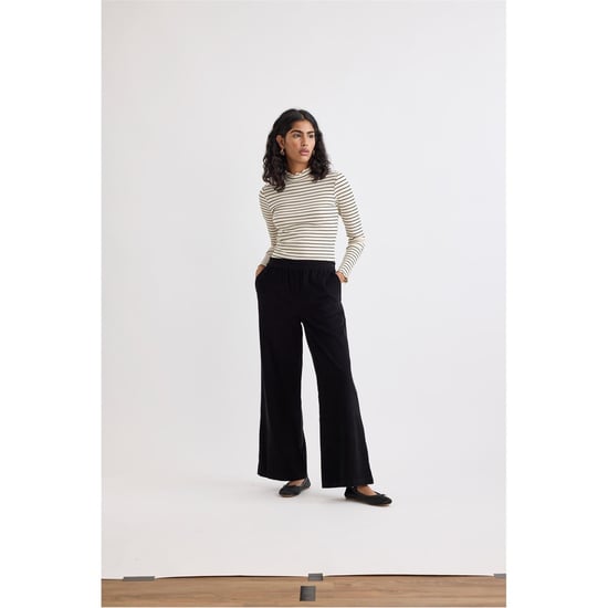 Women's Nobodys Child Misha Wide Leg Trousers in Black - Image 2