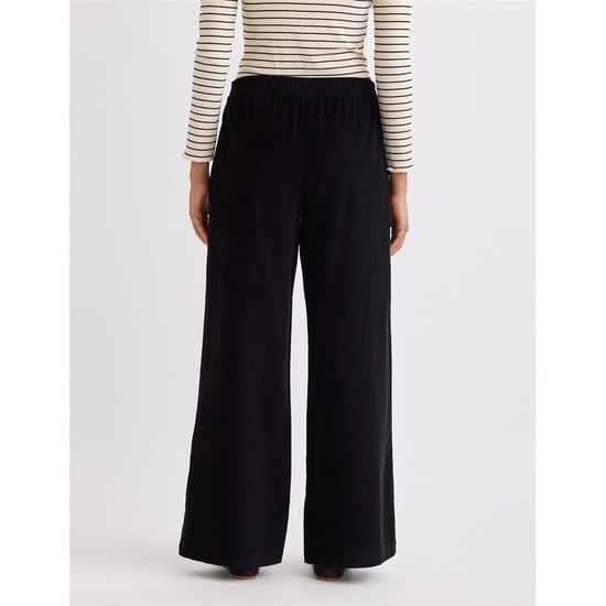 Women's Nobodys Child Misha Wide Leg Trousers in Black - Image 4