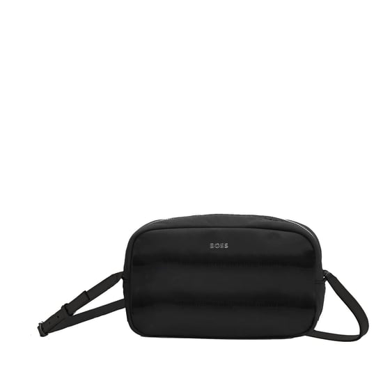Accessories Boss Ribbed Cross Body Bag in Black - Image 1