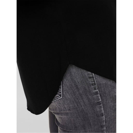 Women's Vero Moda Crew Neck Short Sleeve Shell Blouse in Black - Image 4