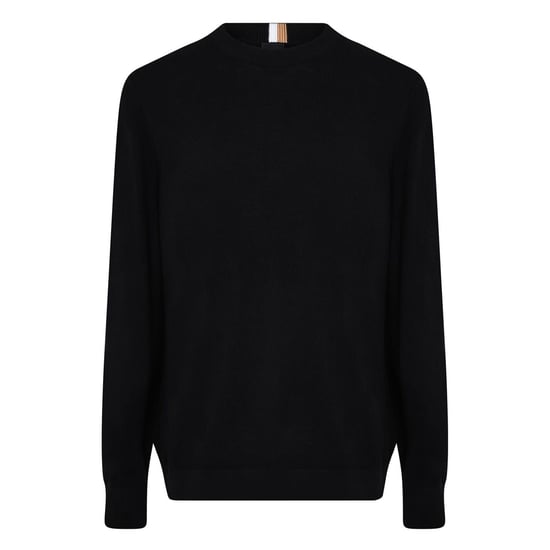 Men's Boss Ecaio P Knitted Jumper in Black - Image 1