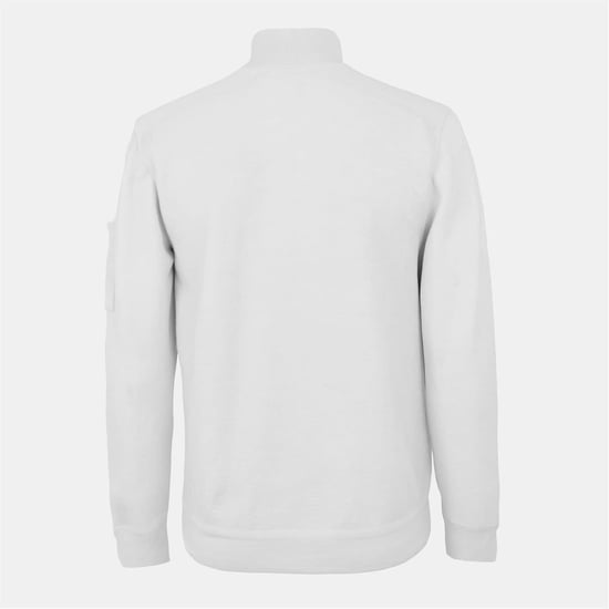 Men's C.P. Company Crew Neck Jumper in Gauze White 103 - Image 2