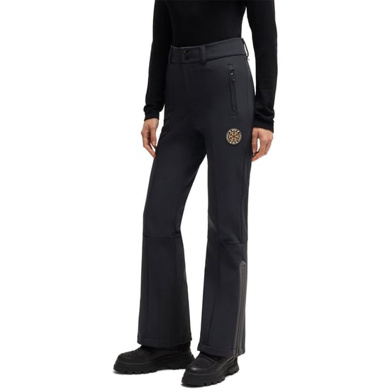 Women's Boss Kern Ski Solid Patterned Flared Ski Pants in Black - Image 1