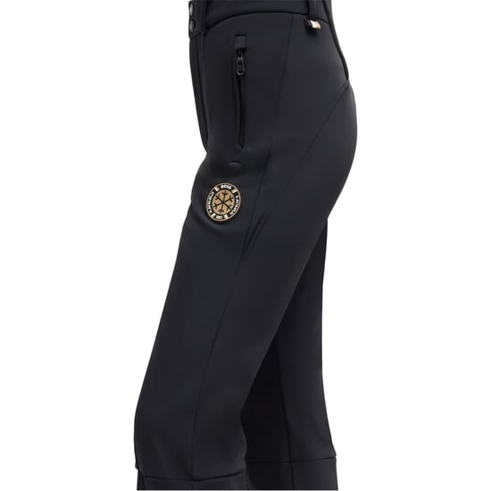 Women's Boss Kern Ski Solid Patterned Flared Ski Pants in Black - Image 2