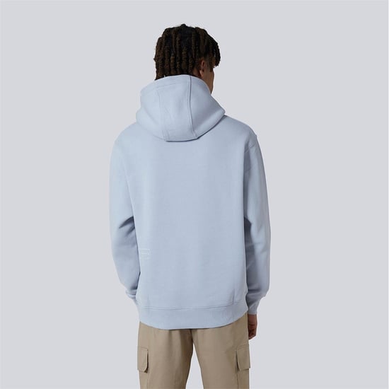 Men's Criminal Damage Maison Hooded Neck Long Sleeve Sweatshirt in Lunar Rock - Image 2