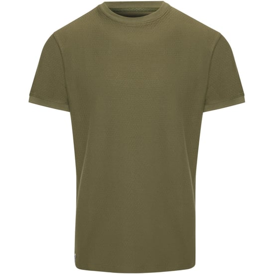 Men's Threadbare Gosford Regular Fit Crew Neck T-Shirt in Khaki - Image 1