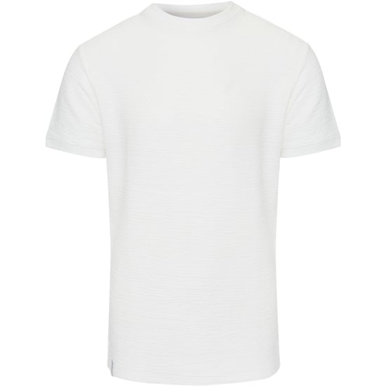 Men's Threadbare Falkland Regular Fit Crew Neck T-Shirt in Ecru - Image 1