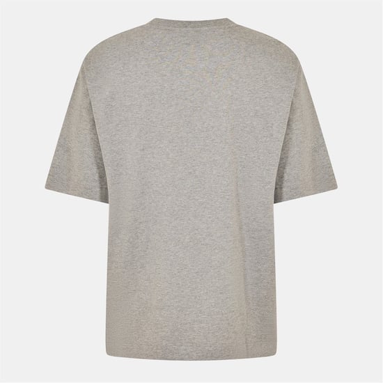 Men's Off White Crew Neck Short Sleeve Skate T-Shirt in Grey/Black - Image 2