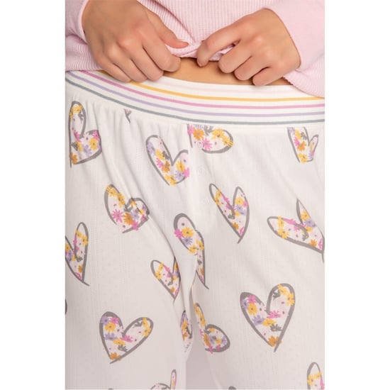 Women's PJ Salvage Salvage A Heart Full Of Daisies Pant in Off-White - Image 4