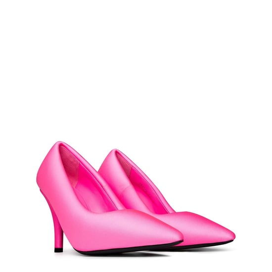 Women's Balenciaga Xl Heeled Pumps in Neon Pink 5000 - Image 4