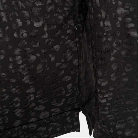 Women's LA Gear Half Zip Sweatshirt in Black - Image 6