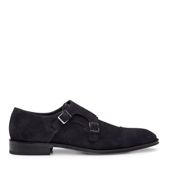 Men's Boss Derrek Monk Capped Toe Shoes in Dark Blue - Image 1