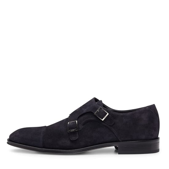Men's Boss Derrek Monk Capped Toe Shoes in Dark Blue - Image 2