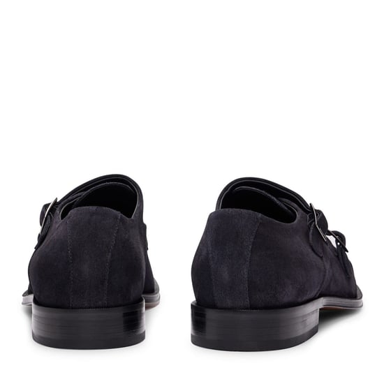 Men's Boss Derrek Monk Capped Toe Shoes in Dark Blue - Image 4