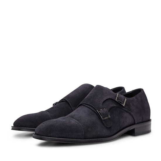 Men's Boss Derrek Monk Capped Toe Shoes in Dark Blue - Image 6