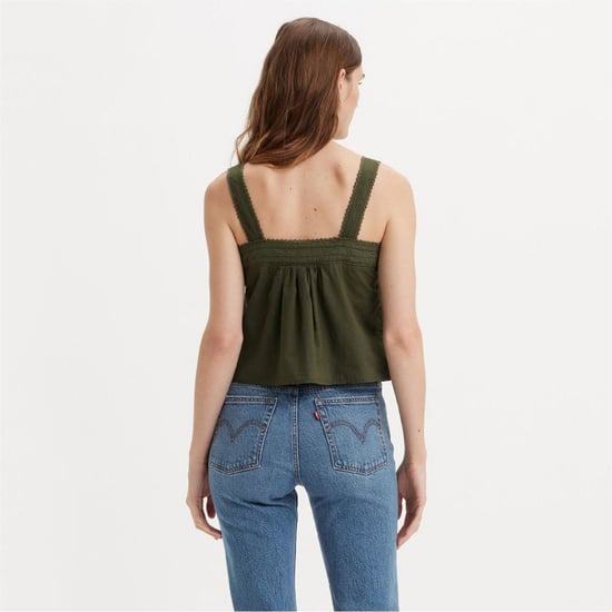 Women's Levis Cici Square Neck Camisole Tank in Deep Depths - Image 3
