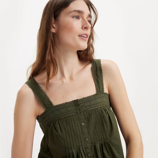 Women's Levis Cici Square Neck Camisole Tank in Deep Depths - Image 4