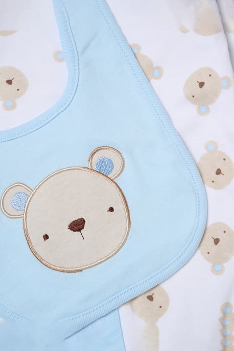 5-Piece Bear Print All in One Baby Gift Set - Image 4