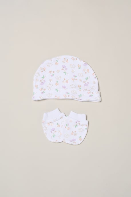 5-Piece Flower Print All in One Baby Gift Set - Image 4