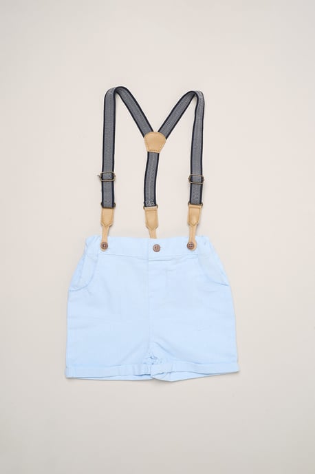 Mock Shirt Bodysuit, Shorts and Bowtie Outfit Set - Image 5