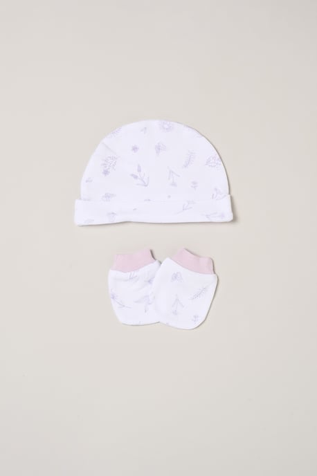 5-Piece Floral Print All in One Baby Gift Set - Image 5