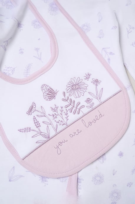 5-Piece Floral Print All in One Baby Gift Set - Image 6