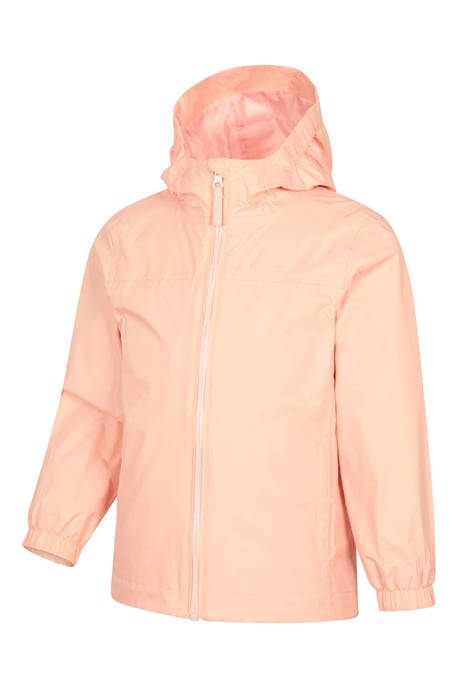 'Torrent' Kids Waterproof Jacket with Taped Seams Rain Coat Pink - Image 2