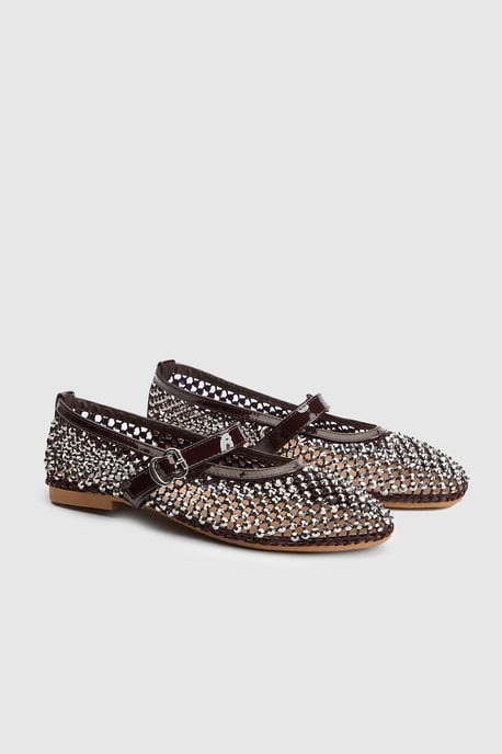 Faith: Maddie Jelly Diamante Mary Jane Ballerinas - Image 2