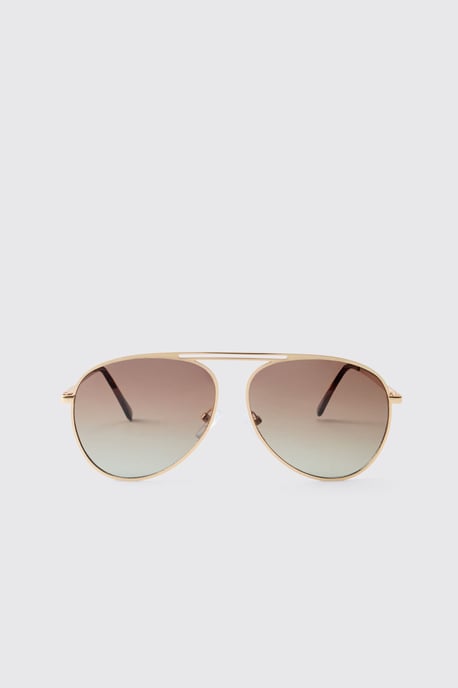 Tinted Aviator Sunglasses - Image 2