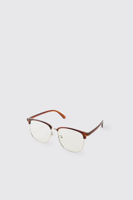 Clear Frame Clubmaster Sunglasses - Image 1
