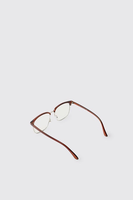Clear Frame Clubmaster Sunglasses - Image 3
