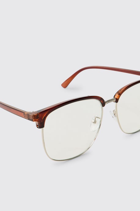 Clear Frame Clubmaster Sunglasses - Image 4