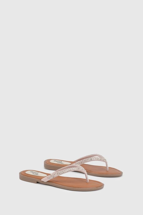 Good For The Sole: Diamante Comfort Flip Flops - Image 2