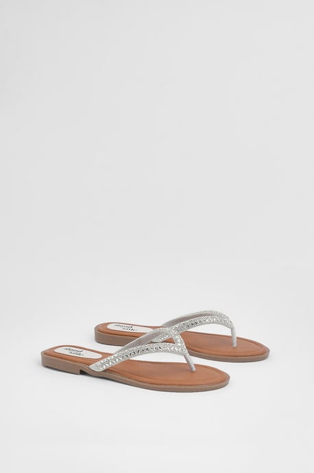 Good For The Sole: Diamante Comfort Flip Flops - Image 1