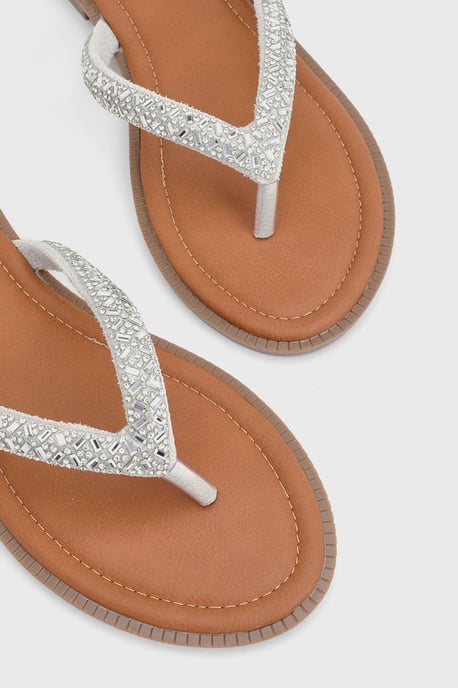 Good For The Sole: Diamante Comfort Flip Flops - Image 4